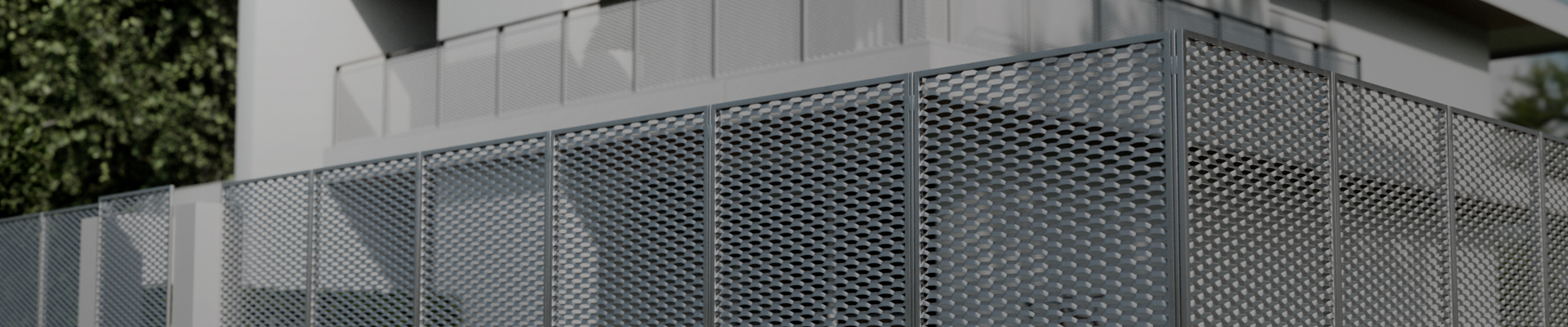 Expanded metal fencing Expanded metal fencing