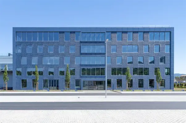 Overview facade made of expanded metal