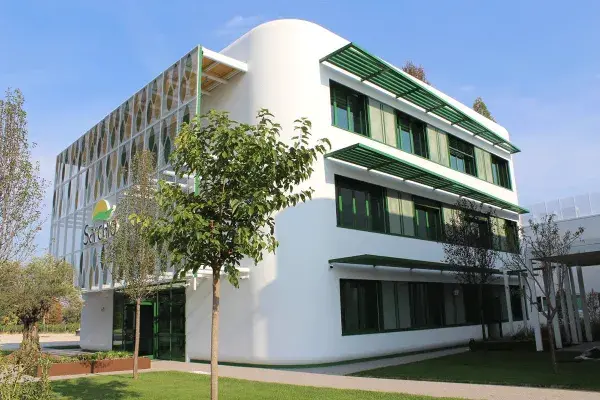 Panoramic view of the office building